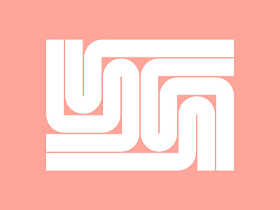 YG Monogram circles complex minimal minimalist negativespace striped lines stripes symbol vector