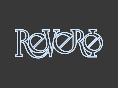 Reverie - A Daydream circle lettering lettering art lettermark letters letters logo logo minimal negativespace symmetric type typography vector