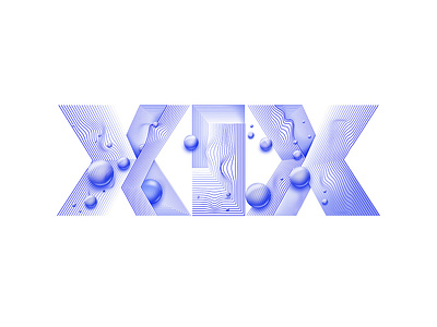 VSA 2019 Internship Numerals—Interaction Design Intern blue custom type design illustration type typography