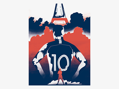 Mbappe - Go France 36days color design france futbol illustration photoshop soccer wacom worldcup worldcup18