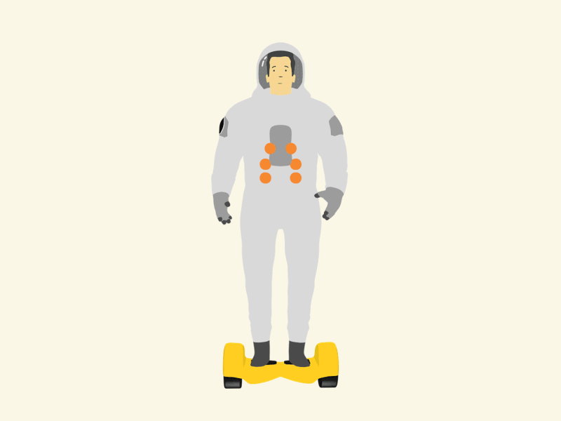 Astronaut - Character animation. ae animation c4d character color design graphic illustration motion motiongraphic