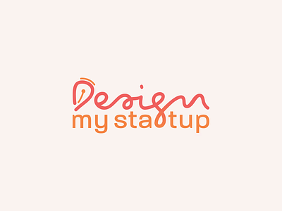 DesignMyStartup Logo cursor design flat logo my pen pointer startup