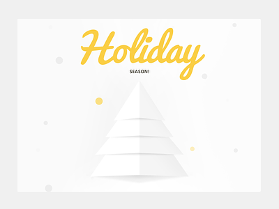 Holiday Email shot christmas clean email design email shot holiday minimalist yellow