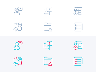 Icons - Redesign base communication community error folder glossary icon issue knowledge listing support training