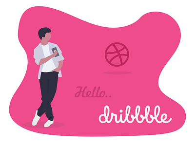 Hello Dribble design illustration ui