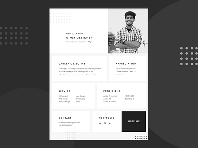 Resume Trend design portfolio resume ui design