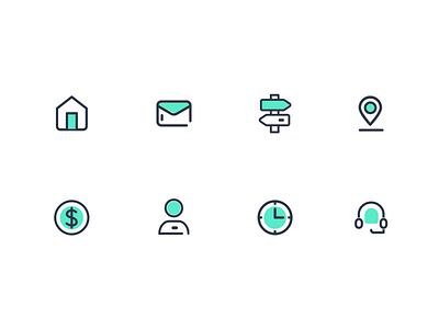 Icon Set icon set iconography illustration illustrator logo product design ui design