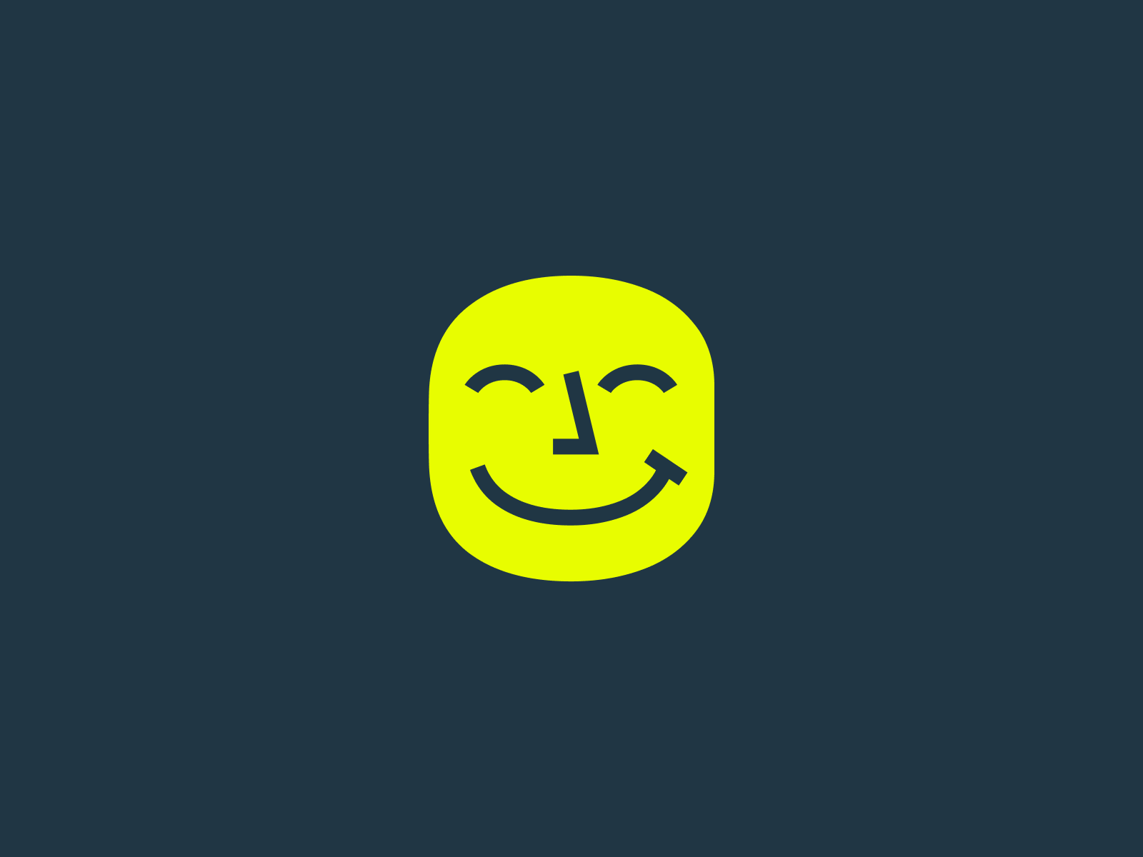 Smiley content face logo smiley