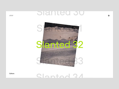 Slanted Magazine Interaction Prototype app figma interaction interactive magazine prototype web