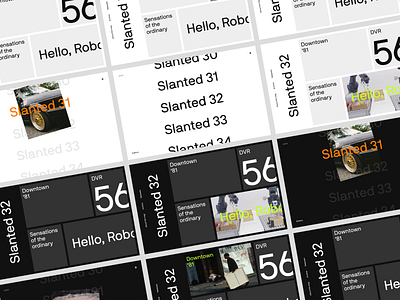 Slanted Magazine layouts experiment layout neon prototype unusual navigation web