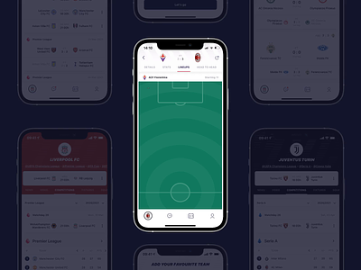 Sportening - Football lineup and stats football football app game goal lineup match milan mobile mobile app soccer sportening stats