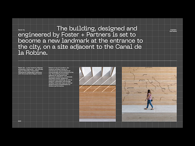 Narbo Via - Layout exploration 02 animation architecture grid layout loading minimalist modern modernist presentation transition typographic typography