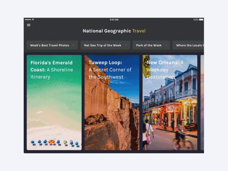 National Geographic Travel Article
