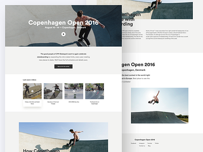 Copenhagen Open 2016 cards contest copenhagen event layout onepager signup skate web website