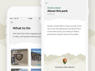 National Park Service - Mobile app redesign