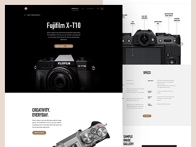 Camera product page