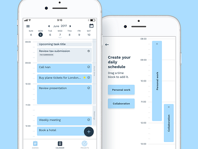 Ahead - Time and schedule managment for iOS