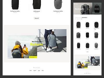 Incase - Backpacks page details