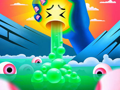 The Squeeze colorful design digital painting digitalart drawing emoji illustration art illutration socialmedia
