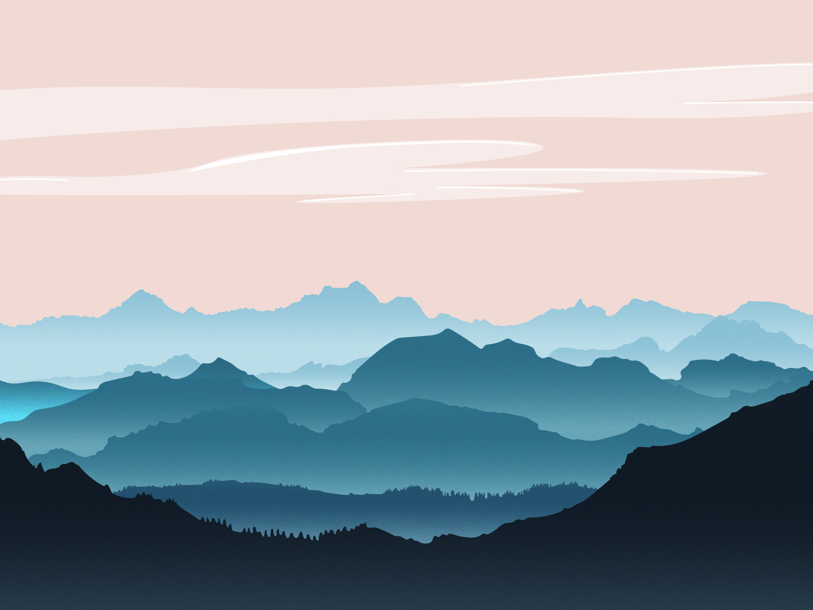 Mountainscape by Gaurav Kumar on Dribbble