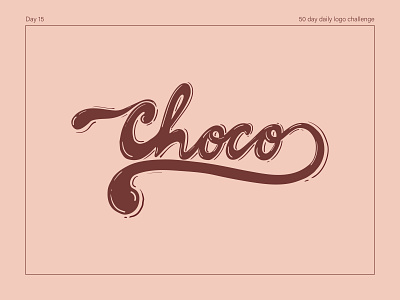 Hand lettering logo chocolate dailylogo dailylogochallenge dailylogodesign design illustration illustrator logo logos vector vectorart