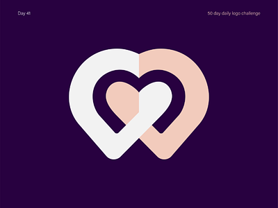 Dating App Logo dailylogo dailylogochallenge dating datingapp datingapplogo heart illustration logos love minimal twine vectorart