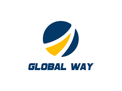 Global Way company company logo global logodesign tranporting truck way