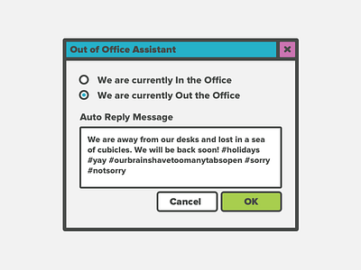 Out of Office Poster