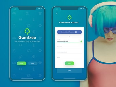 Gumtree Sign Up Redesign