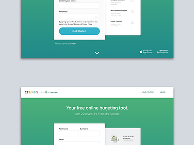 10 shades of signup by Marisa Breedt on Dribbble