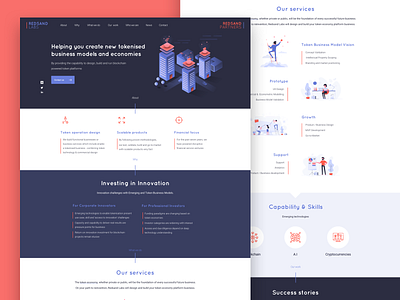 Landing Page for Redsand Labs