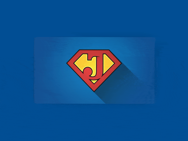 Personal Business Card for Super Heros adobe illustrator after effect animation branding business card contacts design layout logo rotato super superhero superman vector