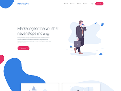 Concept: Landing page - Marketing art design landing page landing page design web design