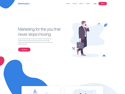 Concept: Landing page - Marketing