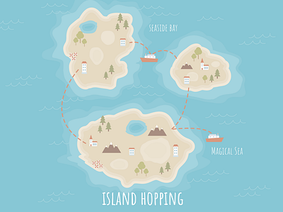 Illustration of Island Map