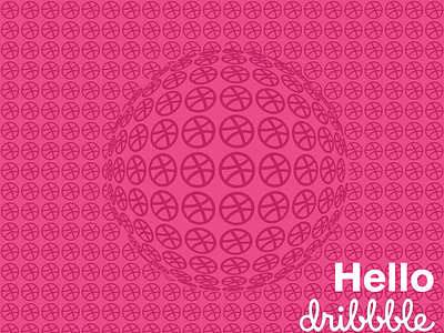 Dribbble First shot dribbble first shot hello dribbble illustration pattern