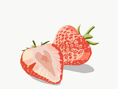 Strawberries adobeillustrator art drawing illustration illustrator strawberries