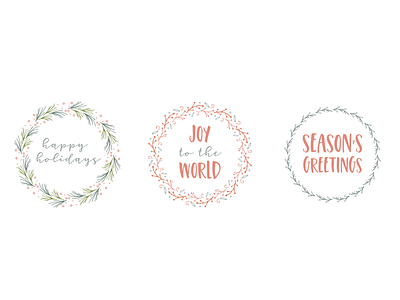 Holiday Wreath Stickers