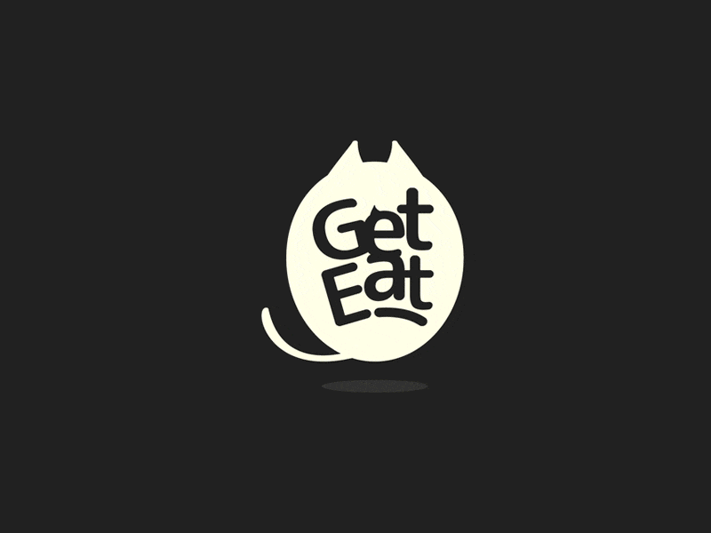 Geteat advertising art black branding design fastfood food icon logo mockup packaging typography vector
