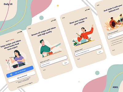 Daily UI #001 - Sign Up app daily ui daily ui 001 figma ui ux