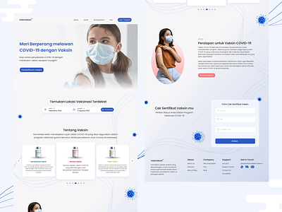 Vaccine landing page website