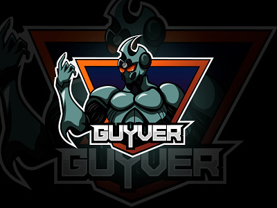 Guyver Mascot 90s esport esportlogo esports logo guyver illustration logo logo design mascot mascot design mascot esport mascot logo vhs