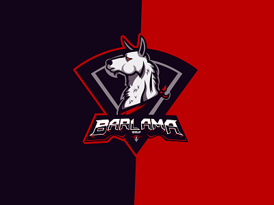 Barlama Group animal esport esportlogo esports esports logo gpoup lama logo mascot mascot design mascot logo mascotlogo music music grpoup red shield wild