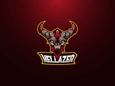 Hellazer demon doom esports logo game hell hellblazer mascot mascot design mascot logo mascotlogo red scream
