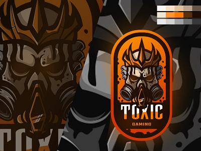 Toxic cybersport esport esportlogo esports logo kings logo mascot design mascot logo mascotlogo skull toxic