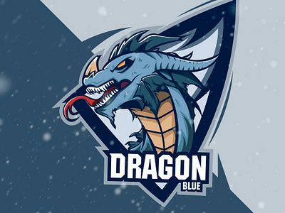 Dragonblue art branding design esport logo esports flat illustration logo mascot design mascot logo