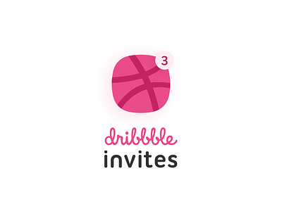 3x Dribbble invitations dribbble dribbble invite giveaway invitation invite