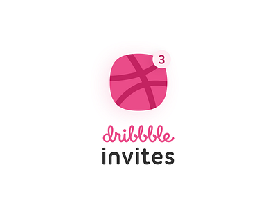 3x Dribbble invitations