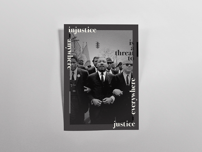 Civil Rights Poster Series civil rights design martin luther king jr poster typography vector