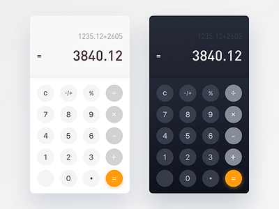 DailyUI #004 Calculator